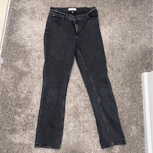 A&F curve love 90s slim straight ultra high rise jeans